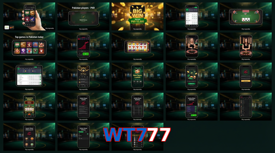 Main screen of WT777 bet page for PK players