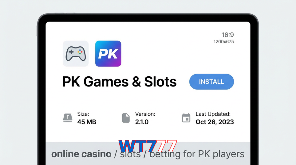 Game list for WT777 gameapk section